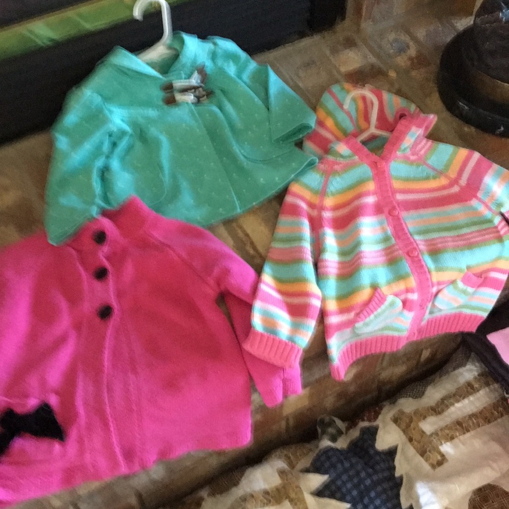 Children’s sweater jacket and vest...